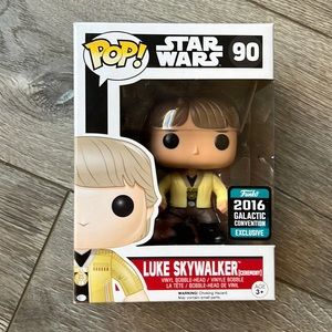 Funko Pop Star Wars Luke Skywalker #90, 2016 Galactic Convention Exclusive
